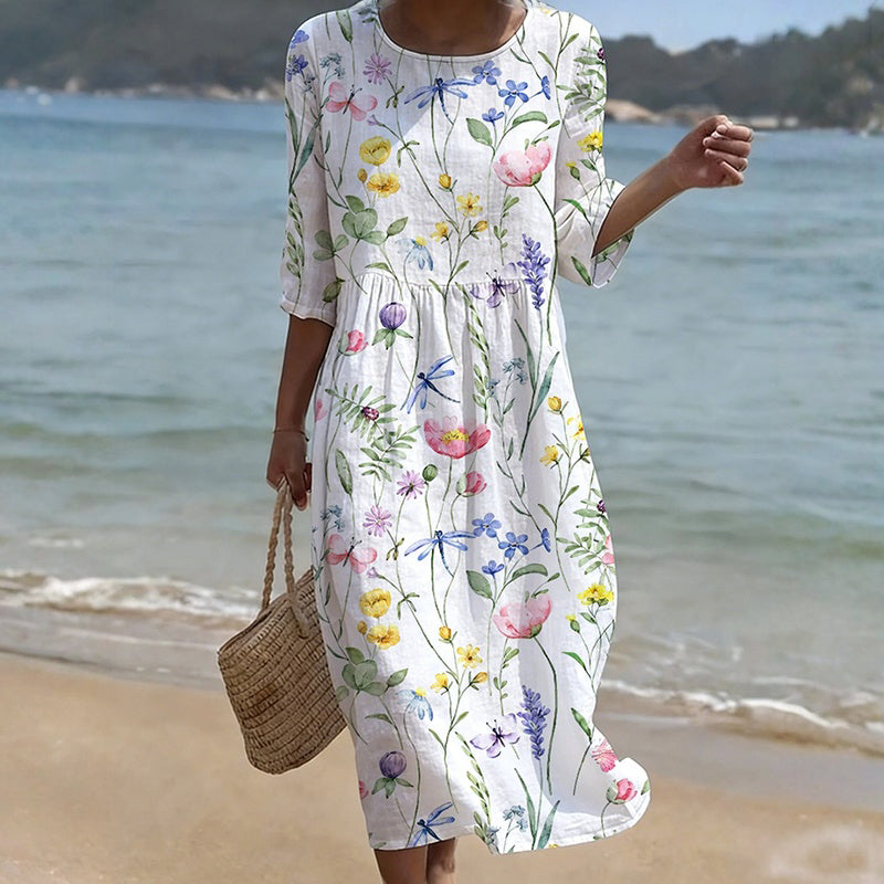 Lucia - Vestido informal con estampado floral
