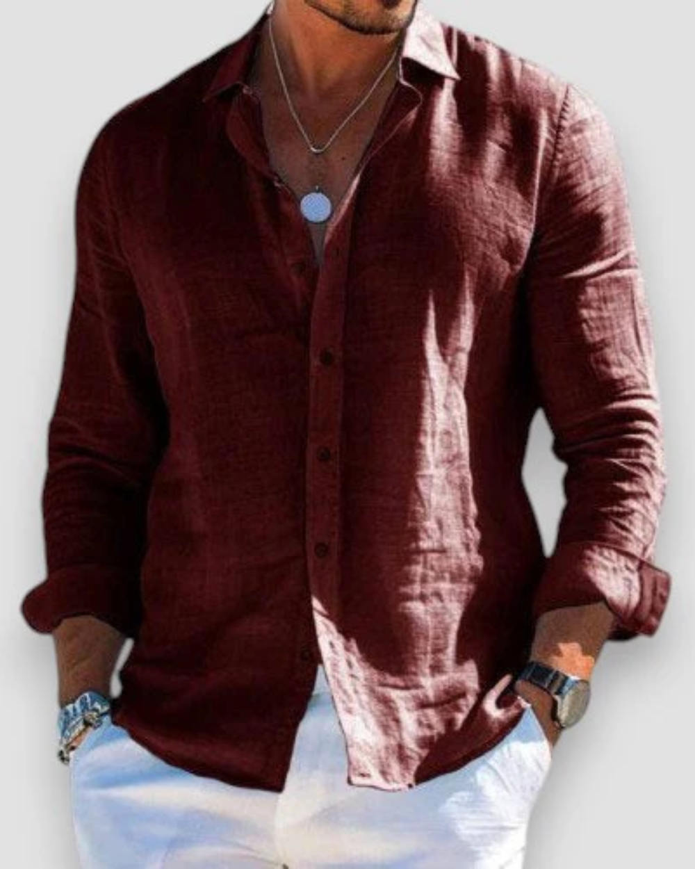 Roberto - Camisa casual para hombre
