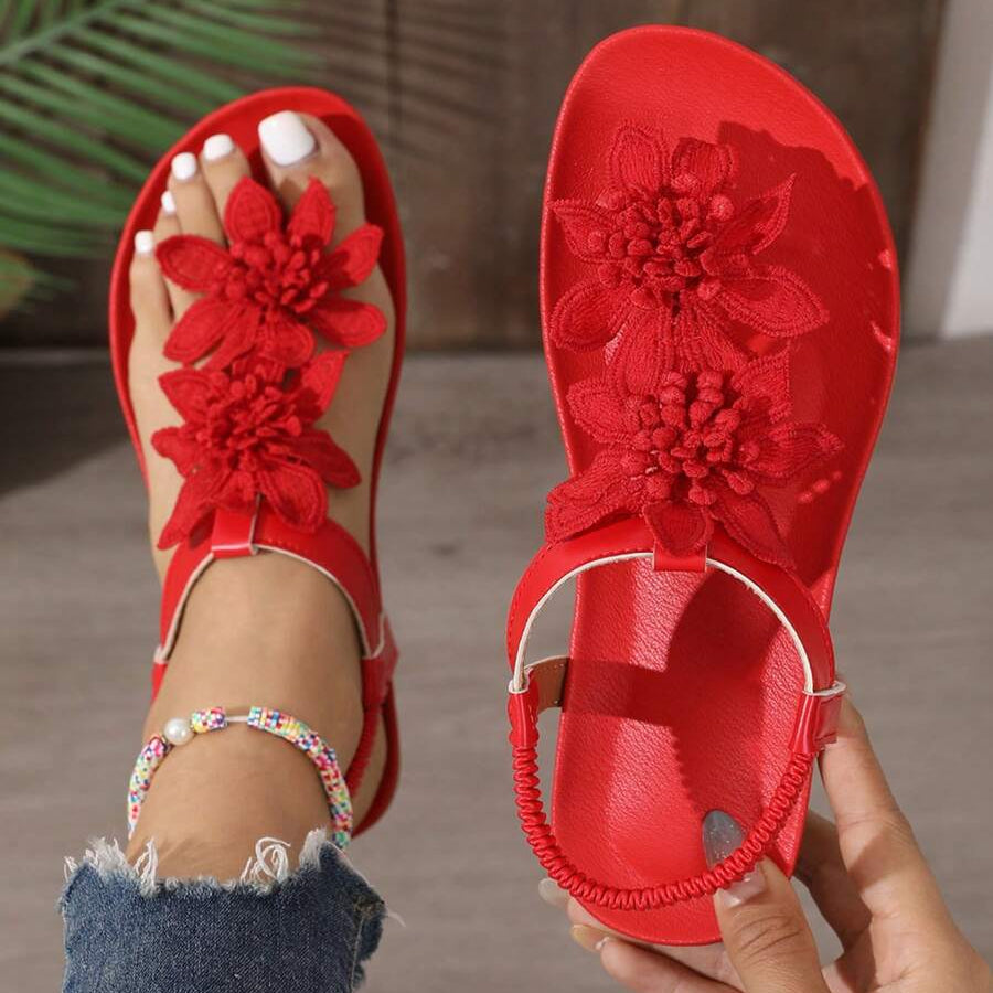 Sofia | Sandalias Ortopédicas con Flores Bordadas