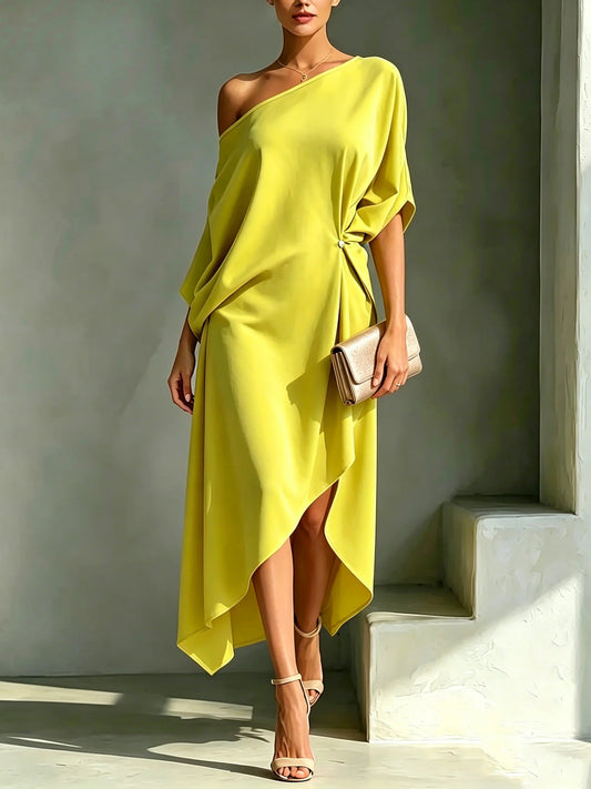 Camila - Vestido asimétrico elegante