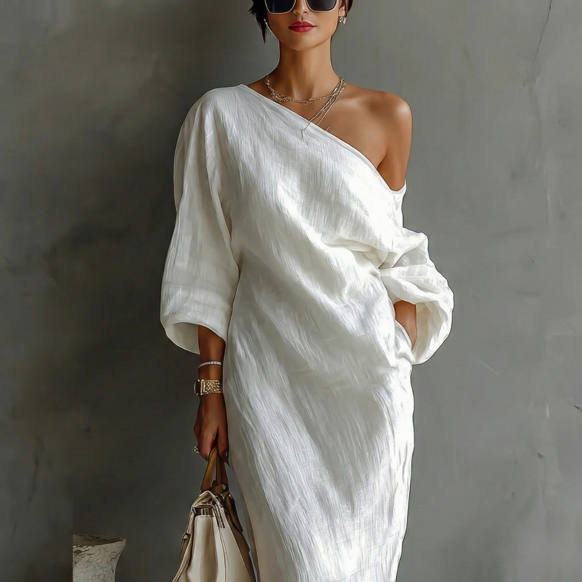 Federica™ - Abito Asimmetrico Elegante
