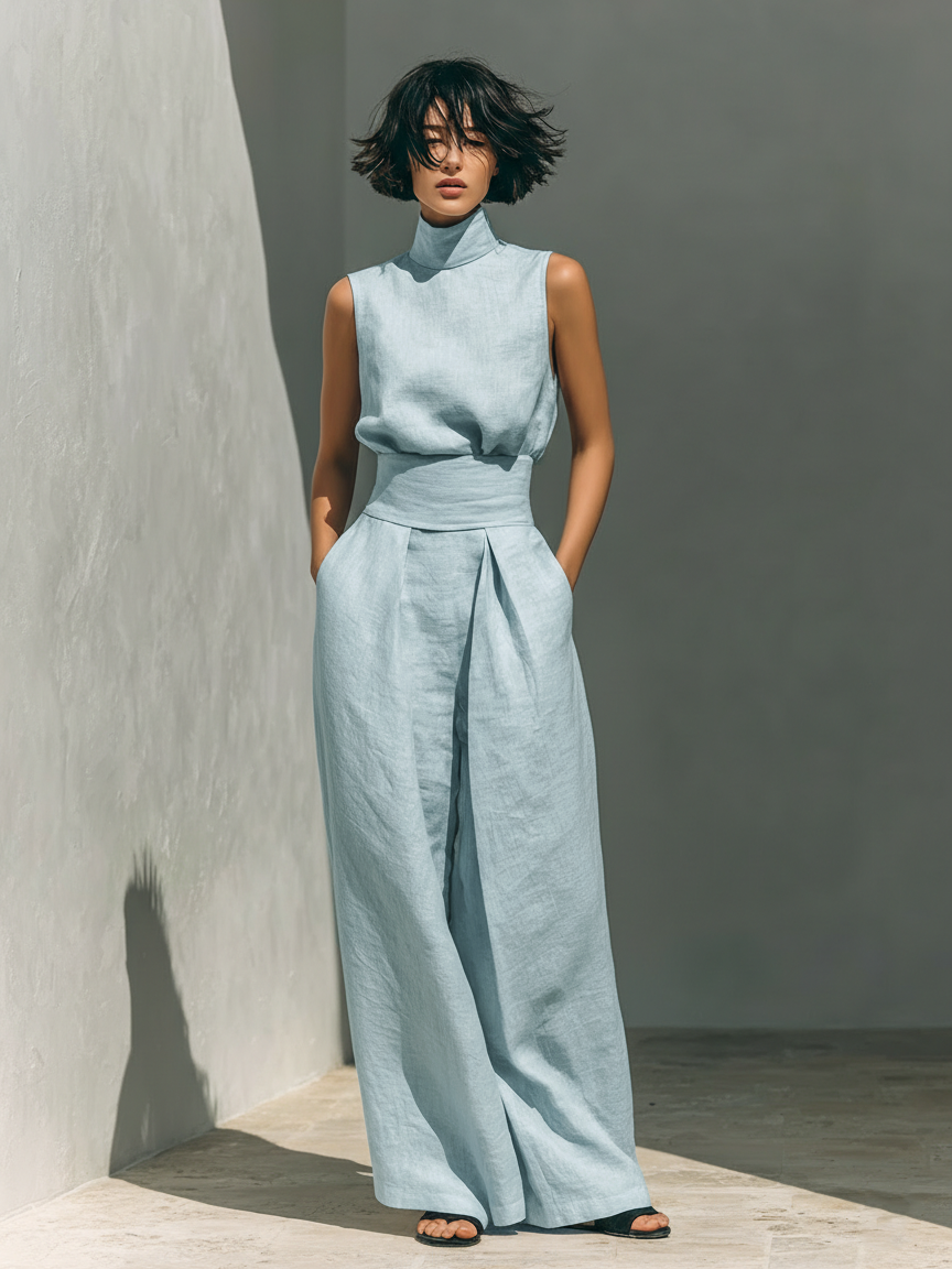 Set Blusa e Pantaloni Larga