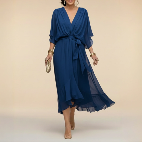 Monica - Vestido con cuello en V