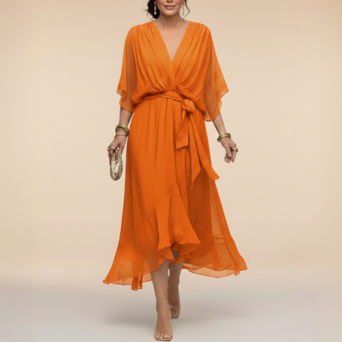 Monica - Vestido con cuello en V