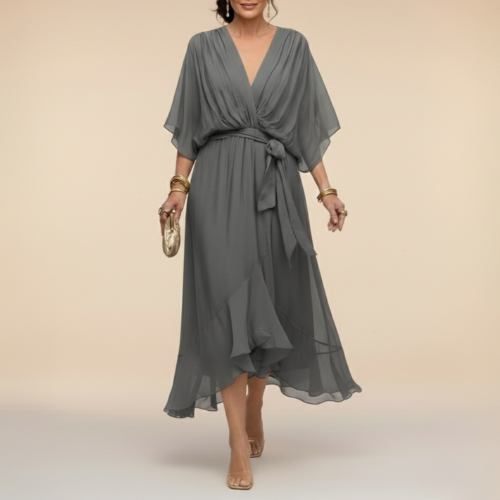 Monica - Vestido con cuello en V